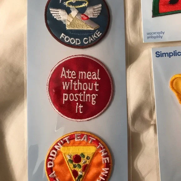 Simplicity Applique Set - Poodle, Butterfly, Shoe watermelon pizza jean decor - Picture 5 of 10